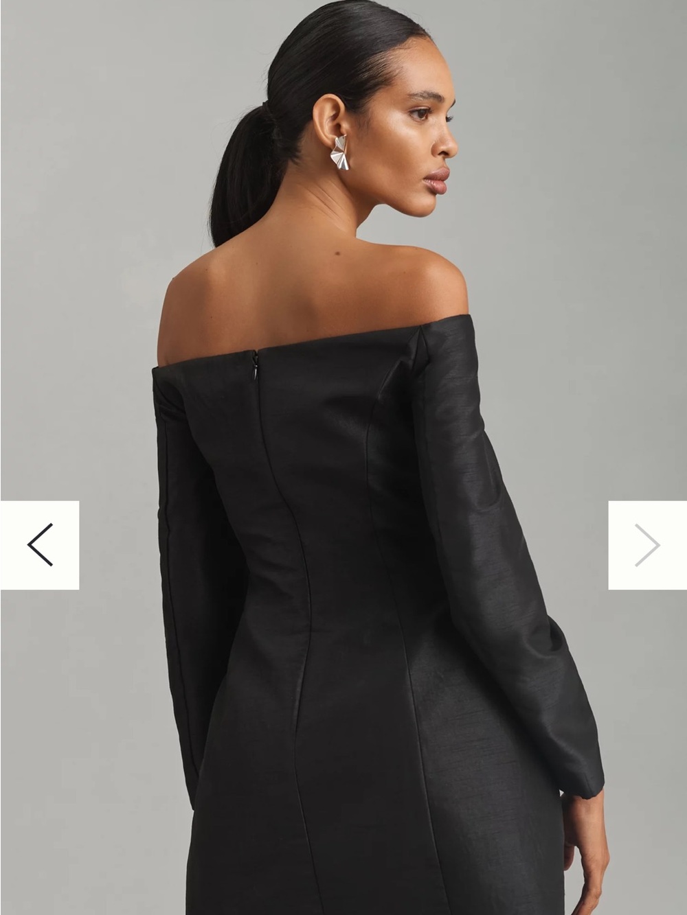 NWT Anthropologie/Hutch Long-Sleeve Off-The-Shoulder Mini Dress - Picture 3 of 8